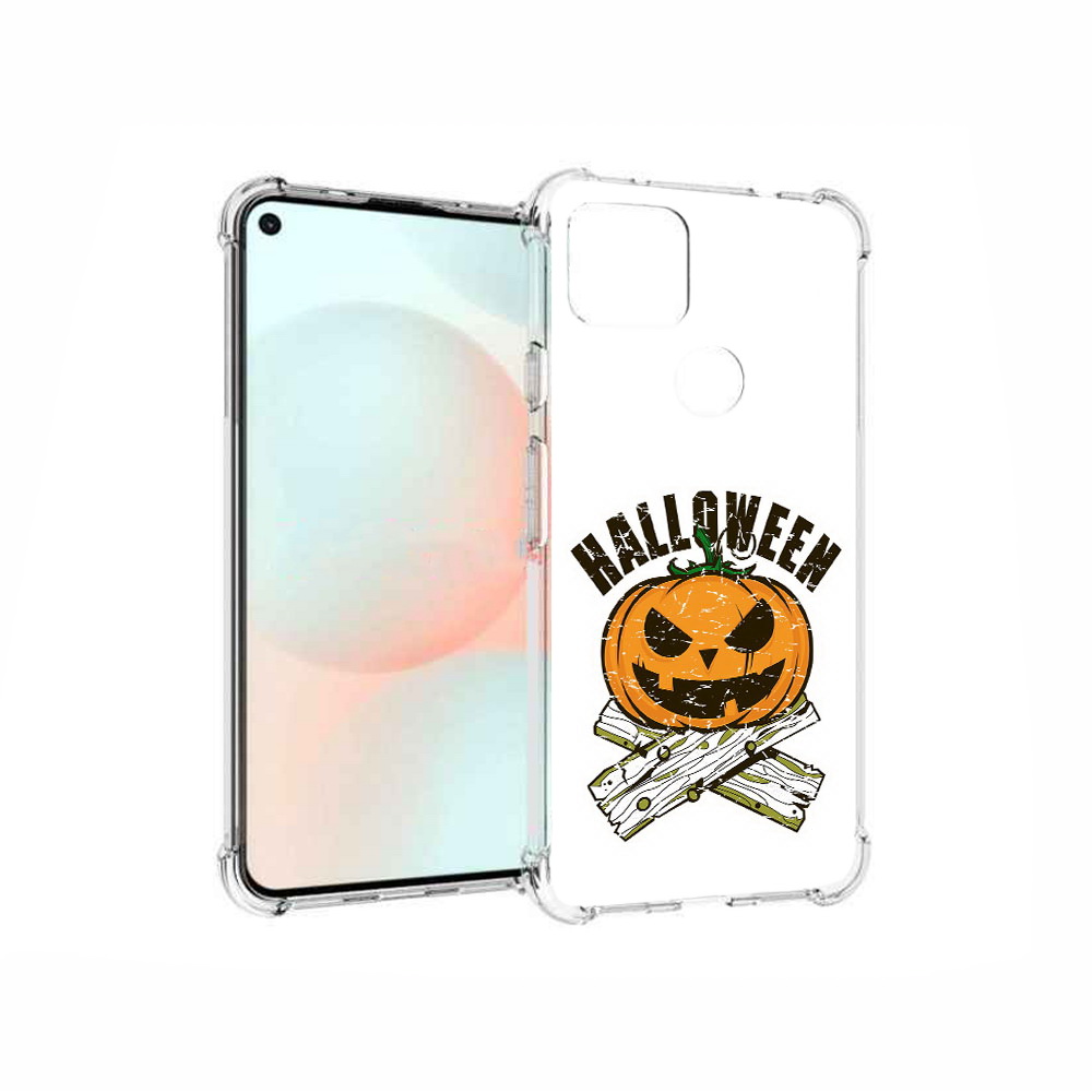 

Чехол MyPads Tocco для Google Pixel 5A Хэллоуин доски тыква, Прозрачный, Tocco