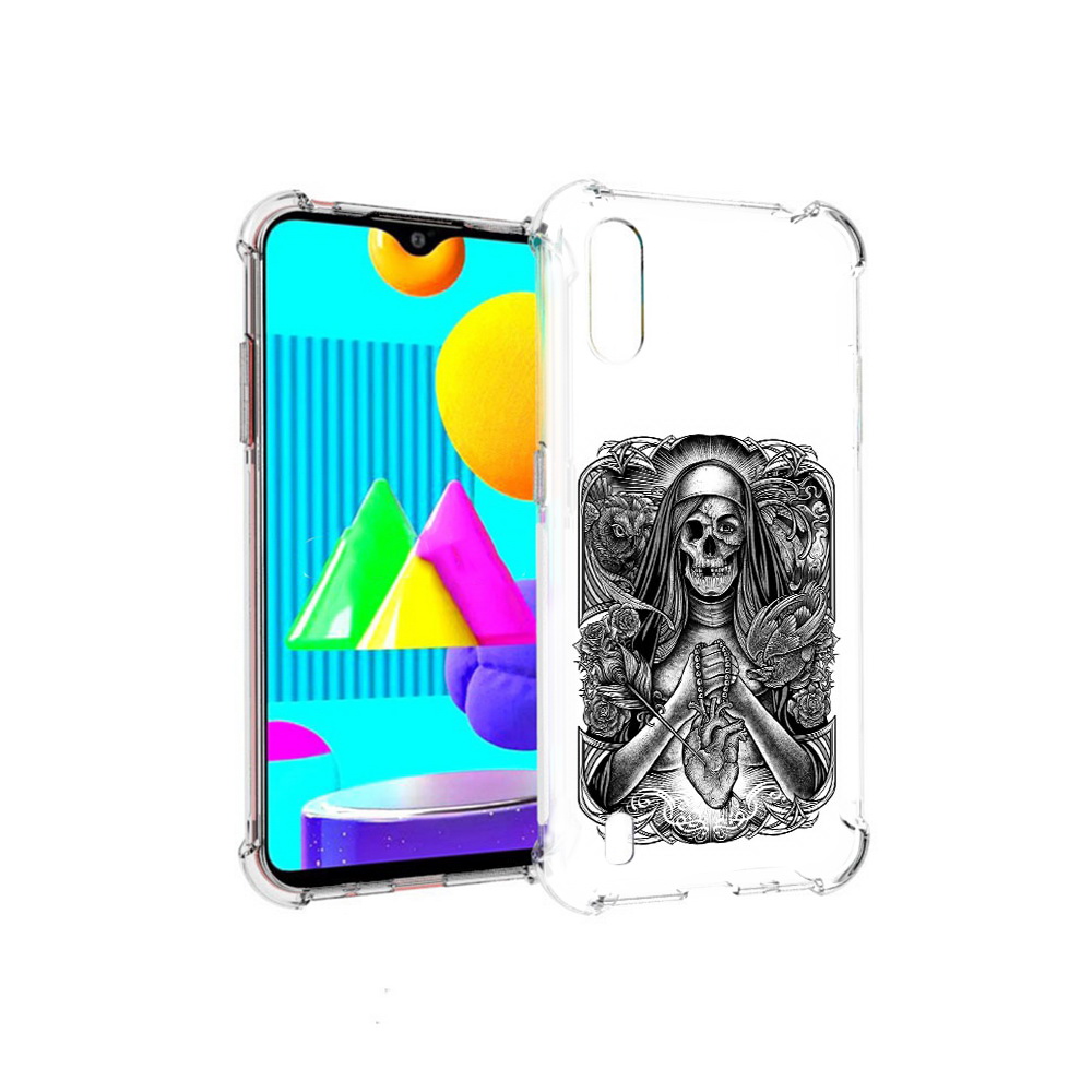 

Чехол MyPads Tocco для Samsung Galaxy M01 скелет с сердцем (PT151401.486.603), Прозрачный, Tocco