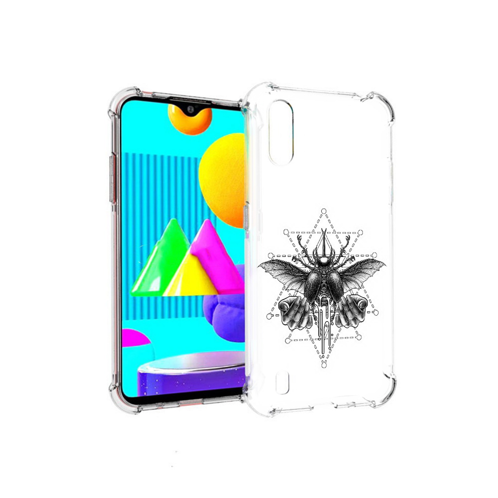 

Чехол MyPads Tocco для Samsung Galaxy M01 скарабей (PT151401.486.601), Прозрачный, Tocco