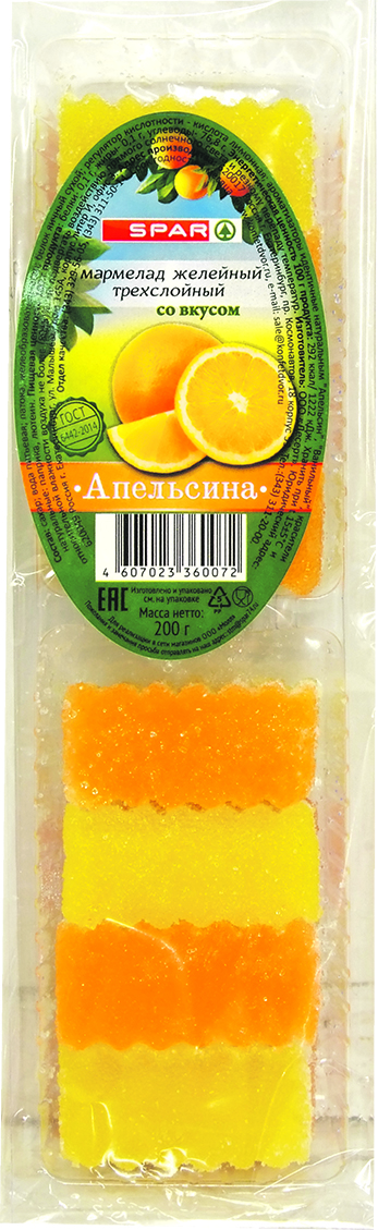 

Мармелад Spar апельсин 200 г