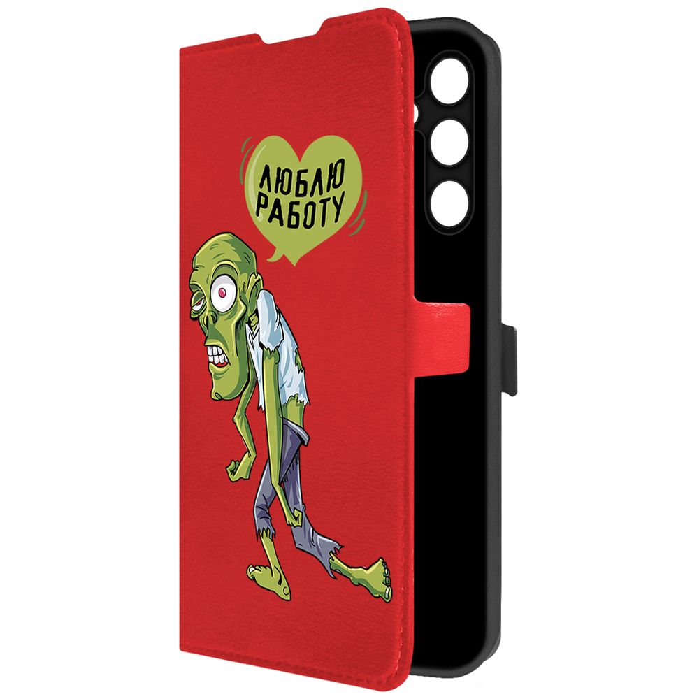

Чехол-книжка Krutoff Eco Book для Samsung Galaxy A25 5G (A256) Люблю Работу (красный)