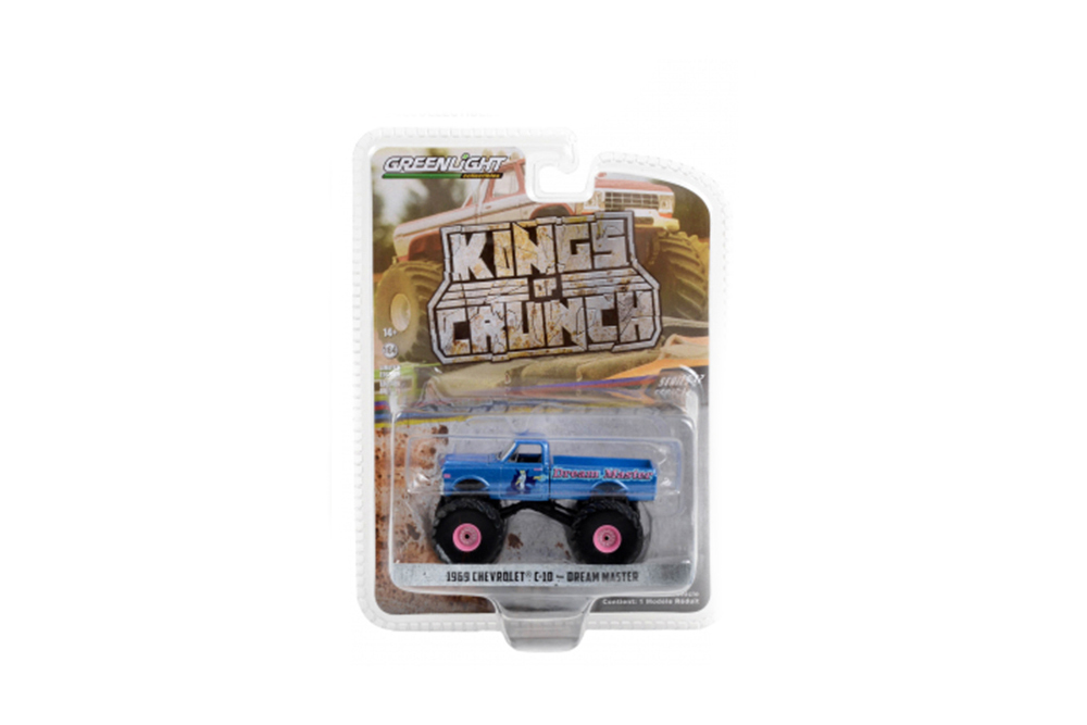 

Модель коллекционная GREENLIGHT Chevrolet C-10 monster truck "dream master" bigfoot 1969, Синий