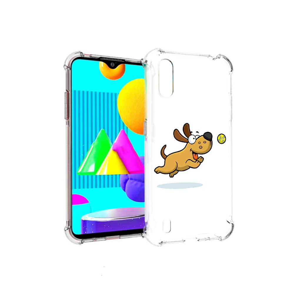 

Чехол MyPads Tocco для Samsung Galaxy M01 пёсик (PT151401.486.563), Прозрачный, Tocco