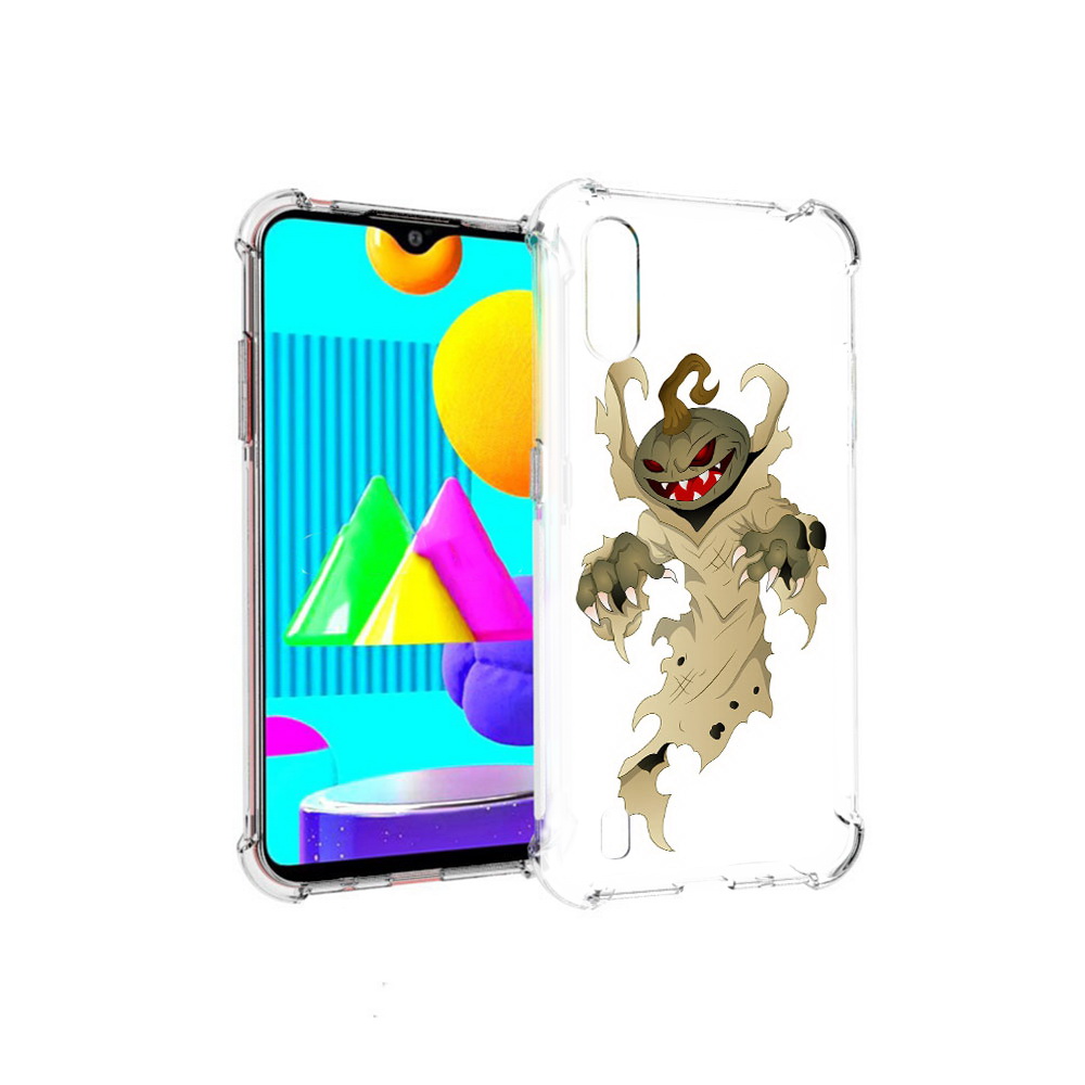 

Чехол MyPads Tocco для Samsung Galaxy M01 призрак хэллоуина (PT151401.486.555), Прозрачный, Tocco