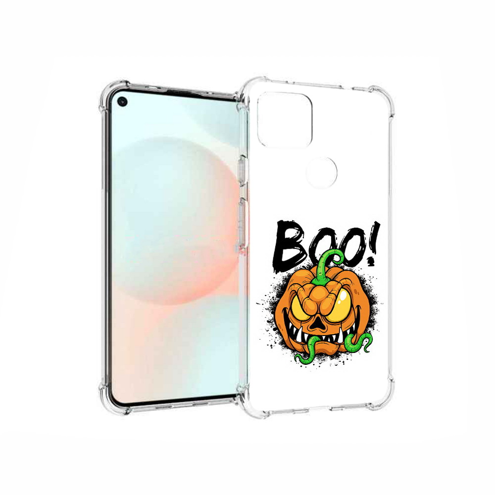 

Чехол MyPads Tocco для Google Pixel 5A Хэллоуин бу, Прозрачный, Tocco