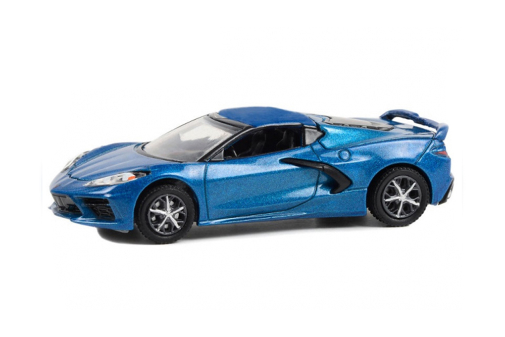 Модель коллекционная GREENLIGHT Chevrolet corvette C8 stingray (lot #1259) 2020 rapid blue