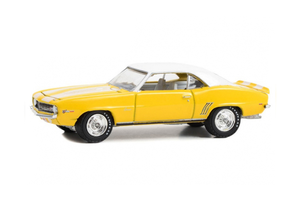 

Модель коллекционная GREENLIGHT Chevrolet camaro Z28 (lot #1043) 1969 daytona yellow, Желтый