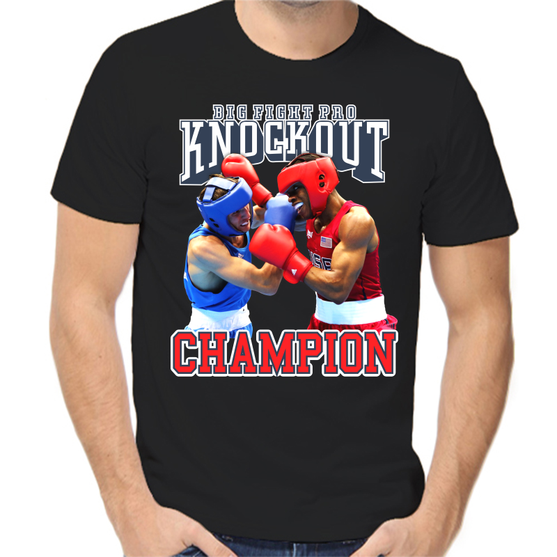 

Футболка мужская черная 58 р-р big fight pro, Черный, fm_big_fight_pro