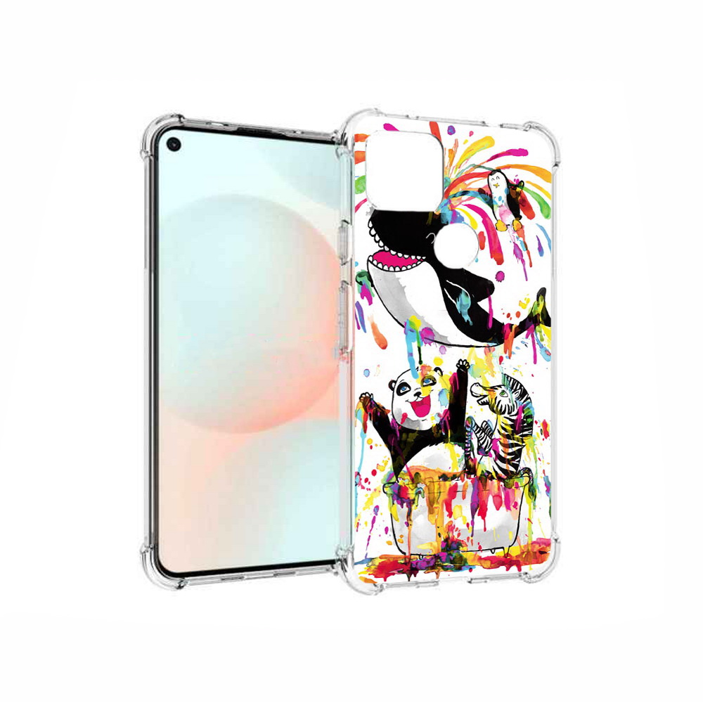 

Чехол MyPads Tocco для Google Pixel 5A Хиппи кит, Прозрачный, Tocco