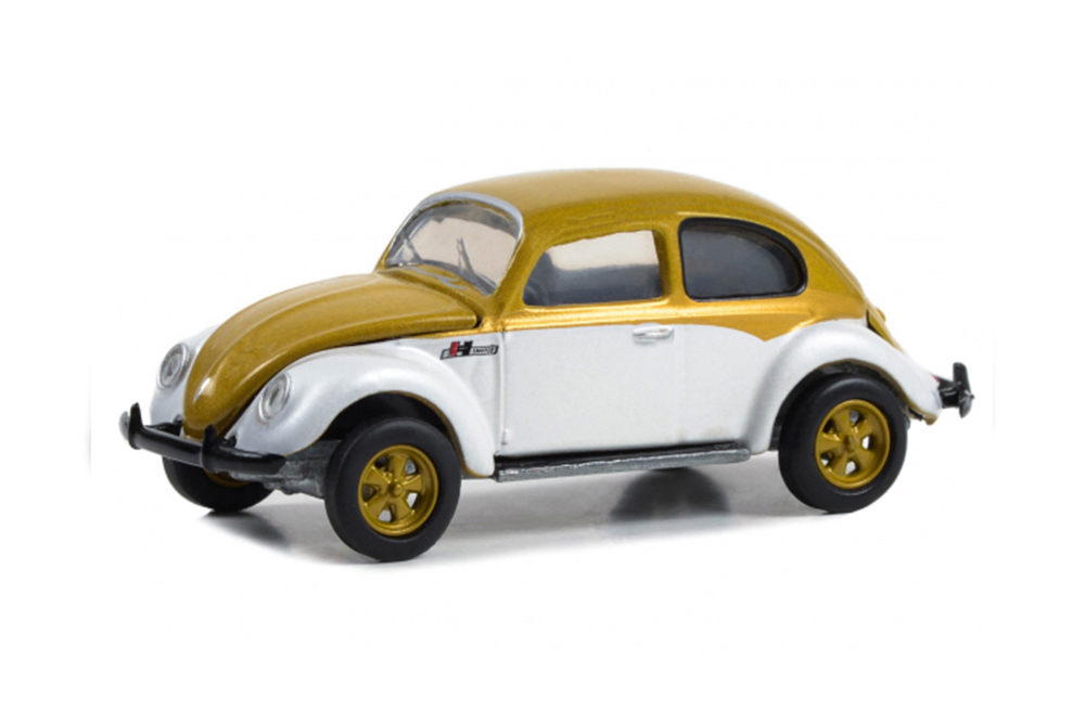 

Модель коллекционная Vw volkswagen beetle "hurst performance" 1980 white/gold metallic, Белый;золотистый