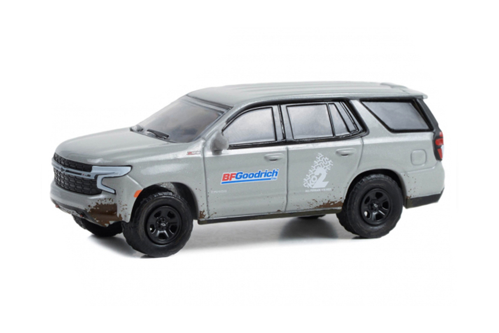 

Модель коллекционная GREENLIGHT Chevrolet tahoe Z71 "bfgoodrich" 2022 grey, Серый