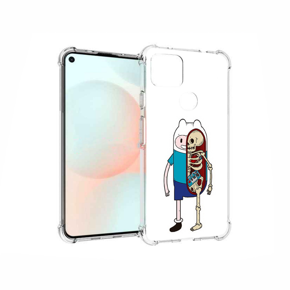 

Чехол MyPads Tocco для Google Pixel 5A Финн скелет, Прозрачный, Tocco