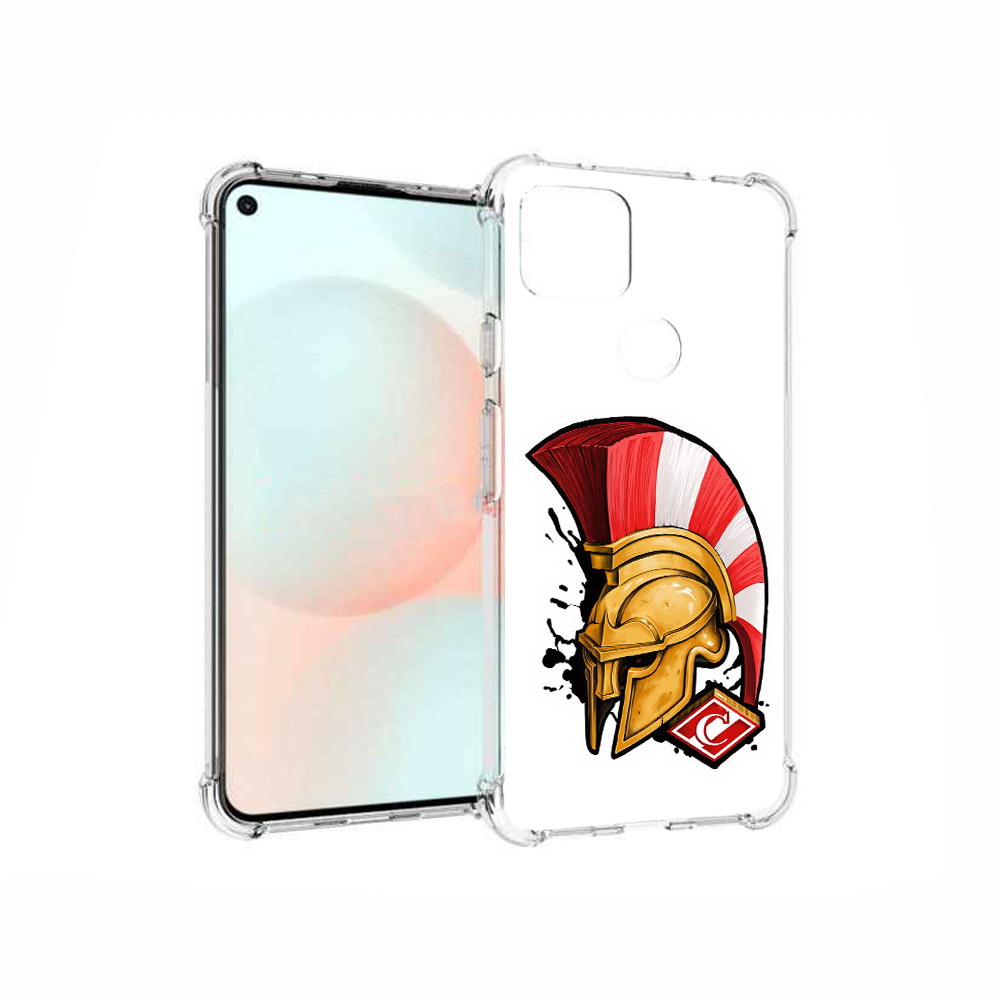 

Чехол MyPads Tocco для Google Pixel 5A ФК спартак шлем, Прозрачный, Tocco