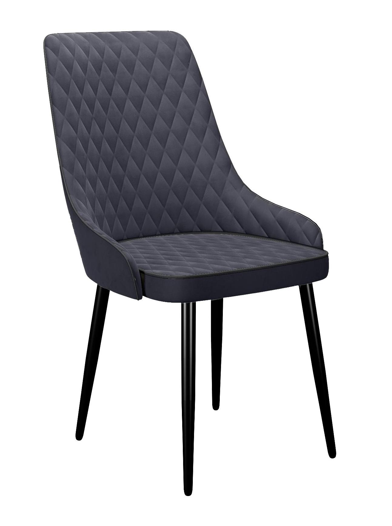 

Стул DIKLINE 305 черный микровелюр 35x45x86 см (2 шт) для гостиной, 305