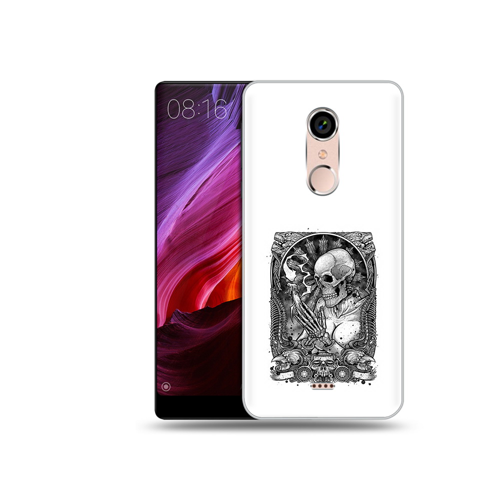 

Чехол MyPads Tocco для BQ 5050 Strike девушка скелет, Прозрачный, Tocco