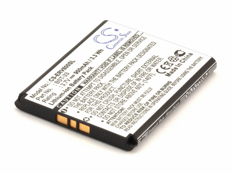 

Аккумулятор для Sony Ericsson BST-33, CBA-0001003