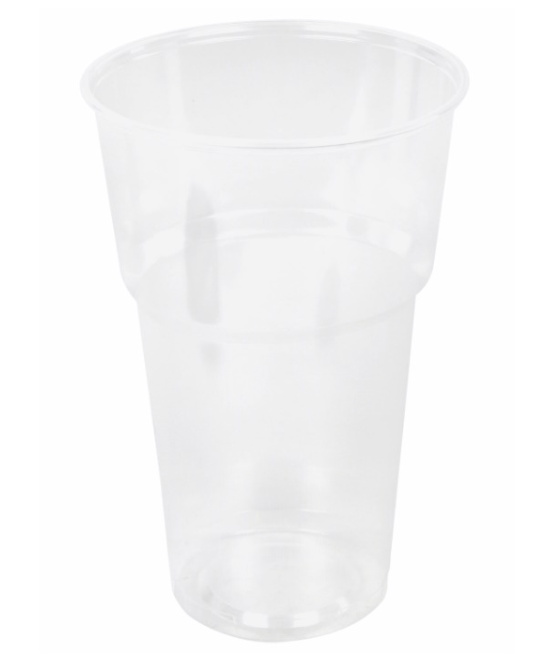 Одноразовые стаканы LAIMA Бюджет 500 мл, пластиковые, прозрачные, ПП, 200 шт 600939