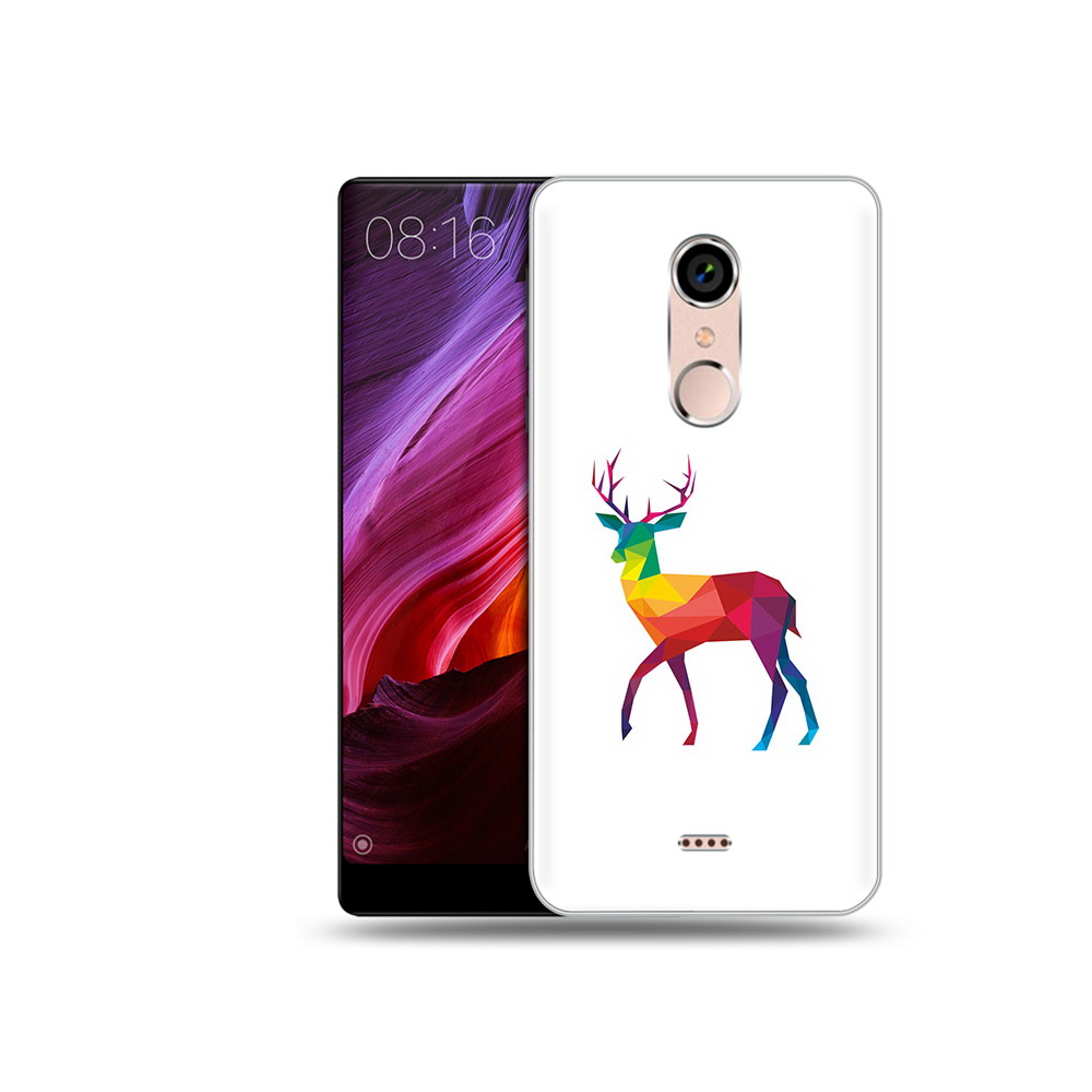 

Чехол MyPads Tocco для BQ 5050 Strike геометрический олень, Прозрачный, Tocco