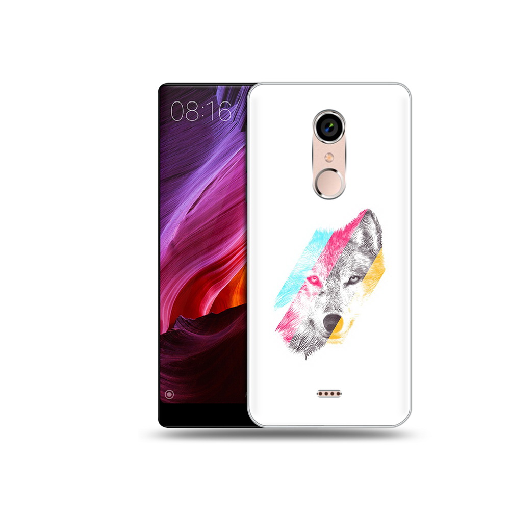 

Чехол MyPads Tocco для BQ 5050 Strike волк градиент, Прозрачный, Tocco