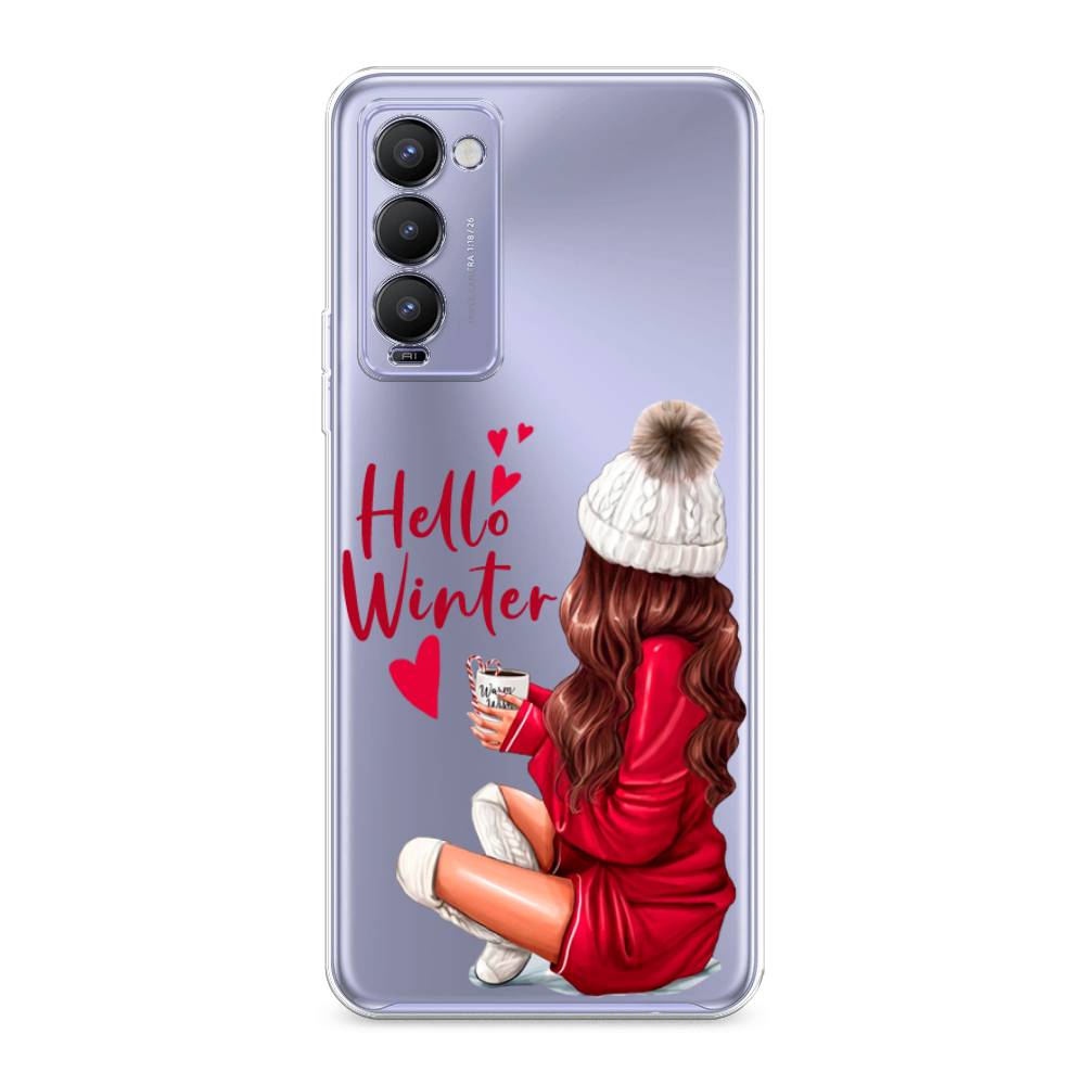 

Чехол на Tecno Camon 18 "Hello winter", Красный;белый;коричневый, 300650-5