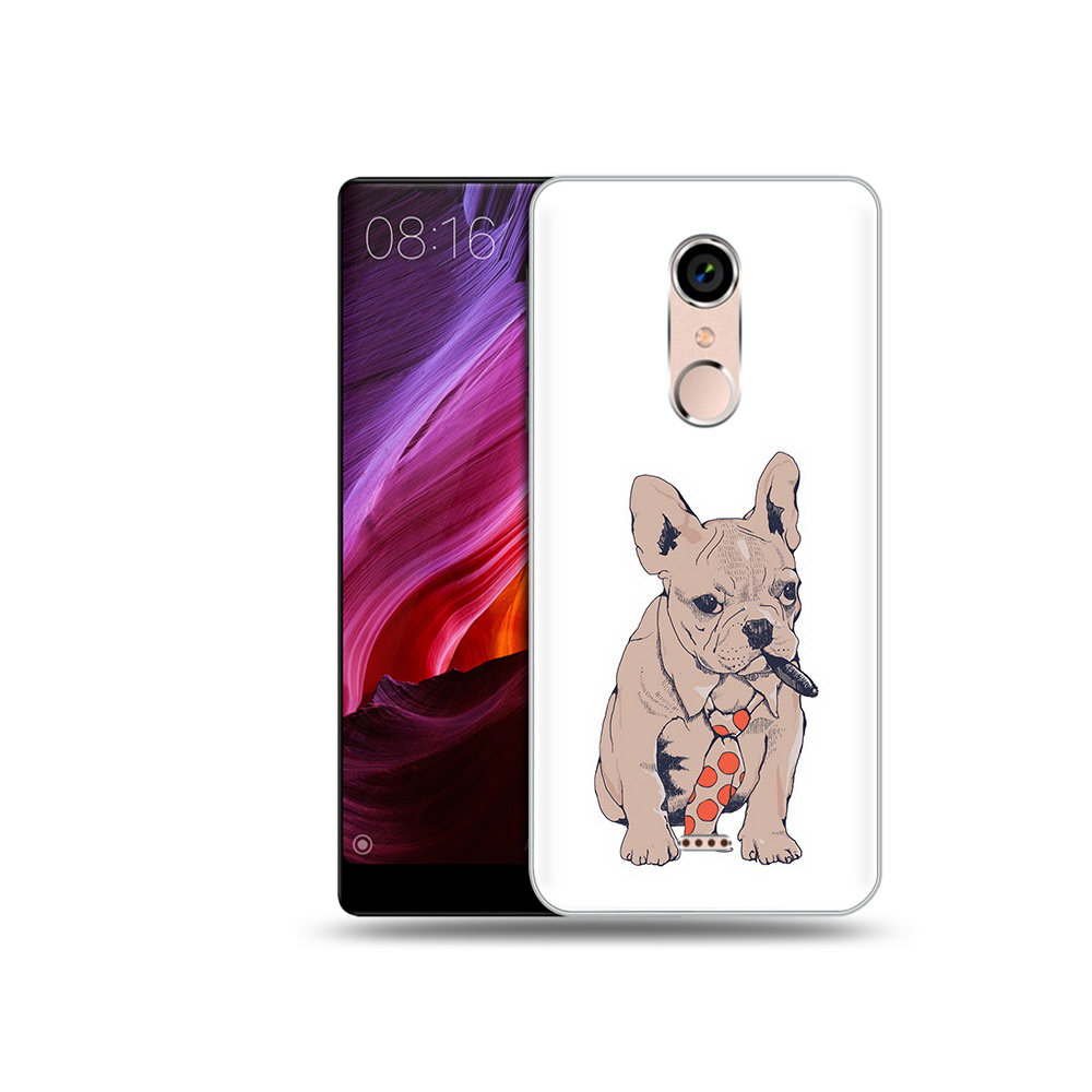 

Чехол MyPads Tocco для BQ 5050 Strike бульдог с сигарой, Прозрачный, Tocco