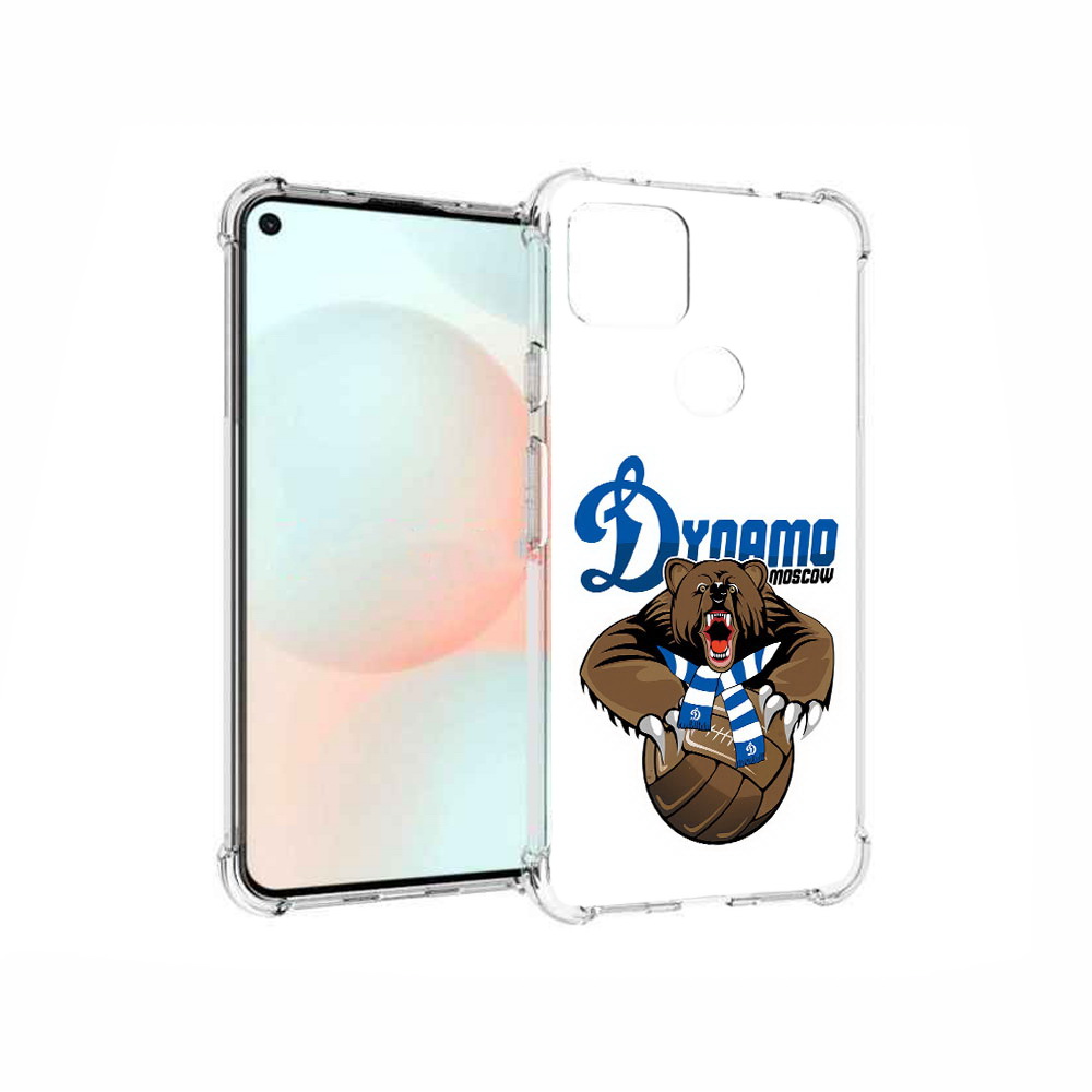 

Чехол MyPads Tocco для Google Pixel 5A ФК Динамо медведь, Прозрачный, Tocco