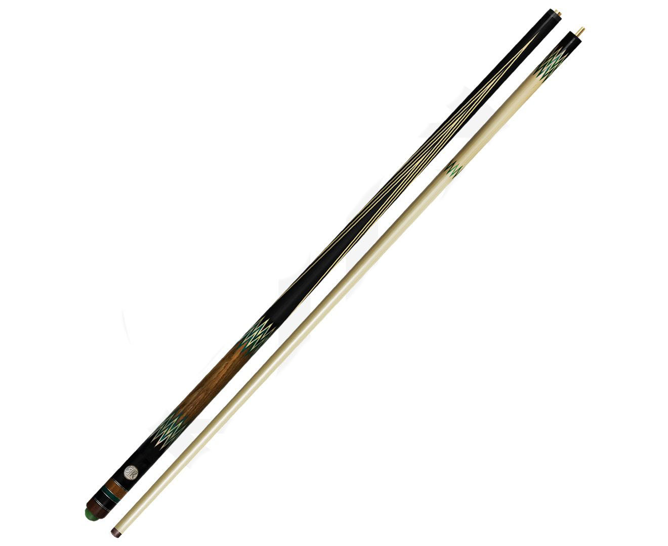 

Кий Изумруд, черный граб/белый граб/дуб, 7-запилов, 2PC