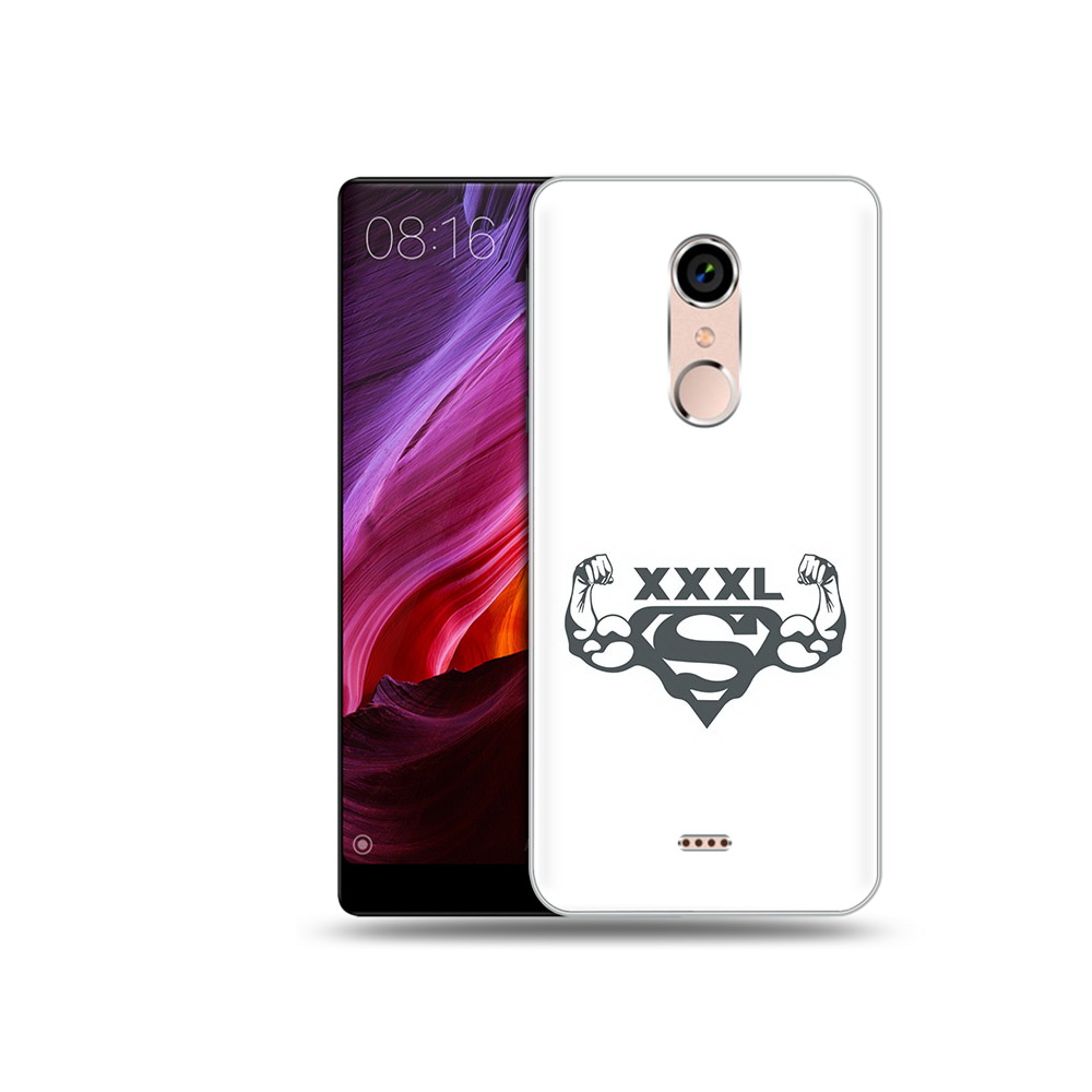 

Чехол MyPads Tocco для BQ 5050 Strike бодибилдинг супермен, Прозрачный, Tocco