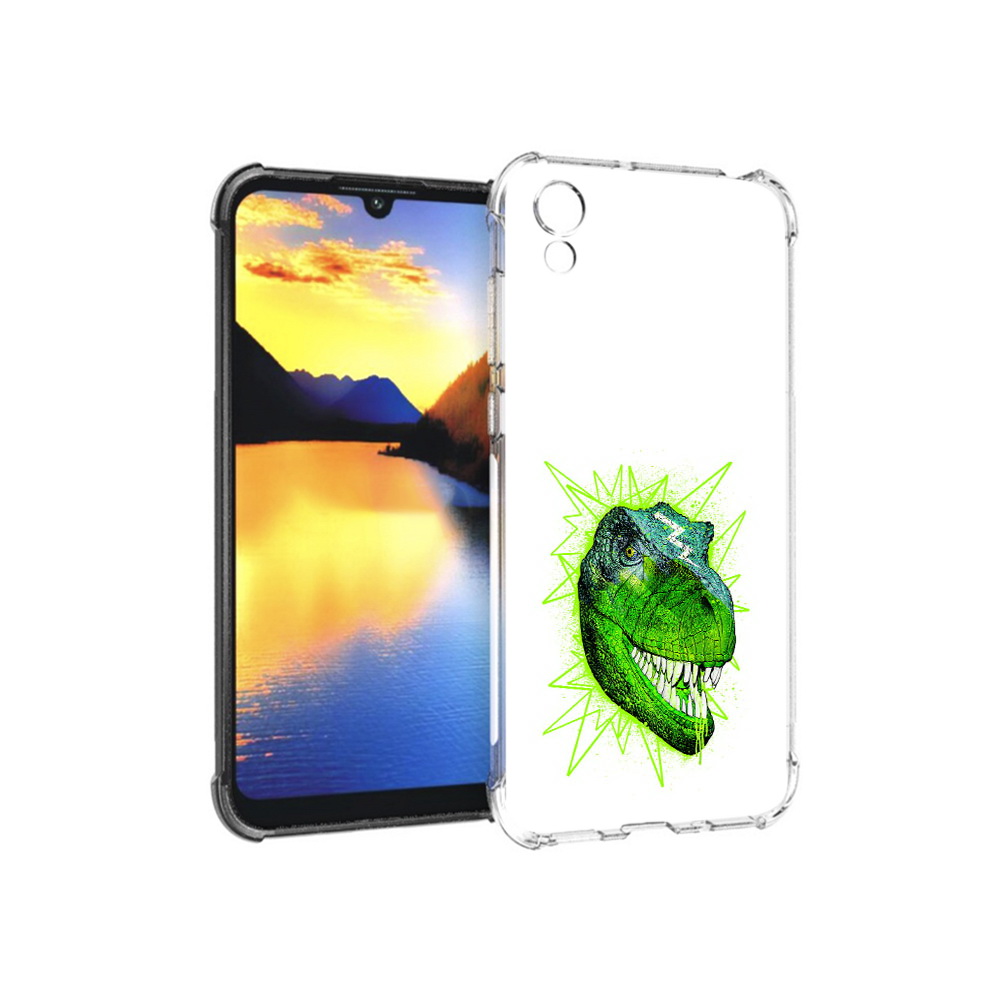 

Чехол MyPads Tocco для Huawei Y5 зеленый динозавр, Прозрачный, Tocco