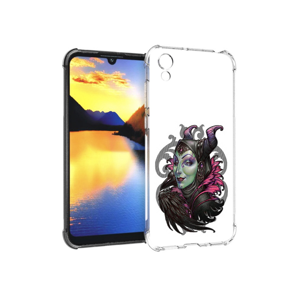 

Чехол MyPads Tocco для Huawei Y5 зеленая девушка с вороном, Прозрачный, Tocco