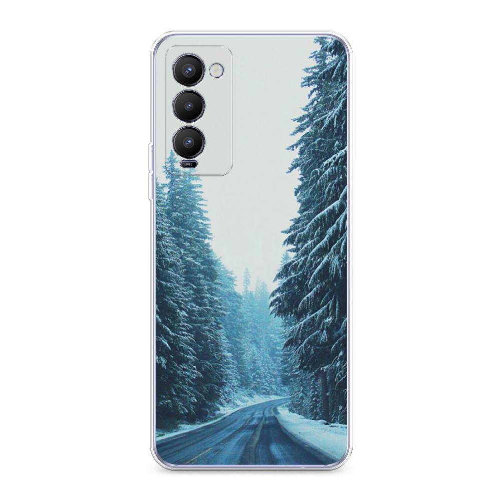 

Чехол на Tecno Camon 18 "Зима 9", Бежевый;голубой;черный, 300650-2