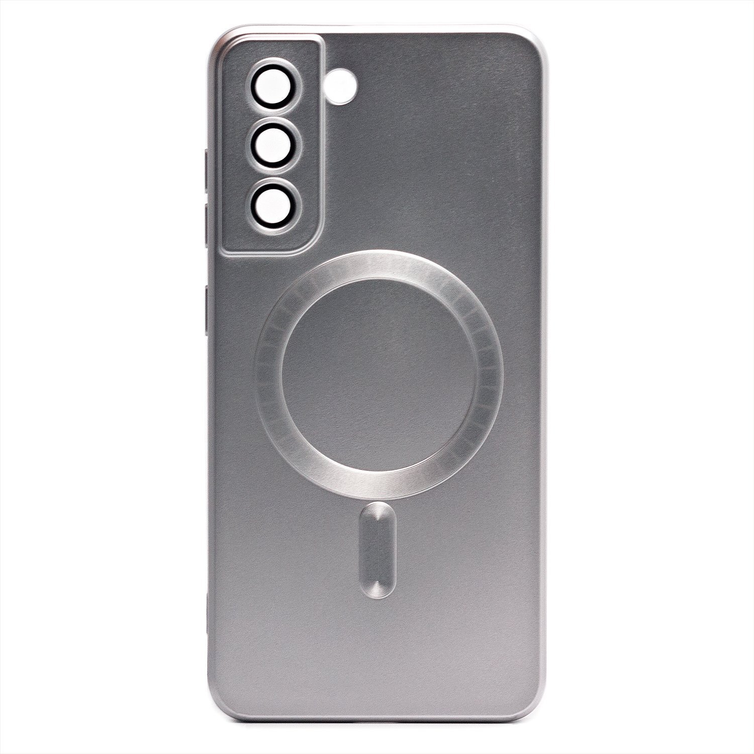 

Чехол для Samsung SM-G990B (Galaxy S21 FE) силиконовый Matte MagSafe серебристый