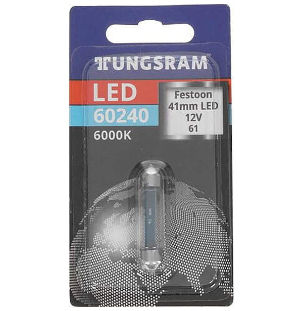 фото Светодиодная лампа fest 41 12v-led (sv8,5) 6000k 0,5w t10,5 (бл.1шт.) 93095654 tungsram