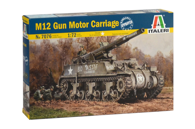 

Сборная модель Italeri 1/72 Американская САУ M12 7076