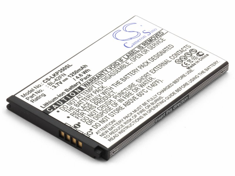 

Аккумулятор для сотового телефона LG P350 Optimus Me (BL-42FN)