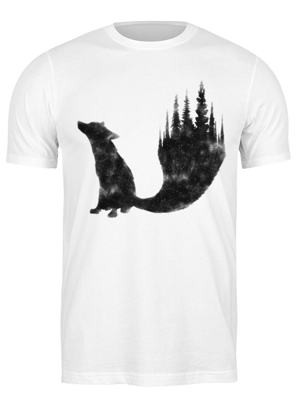 

Футболка мужская Printio Fox here белая XL, Белый, Fox here