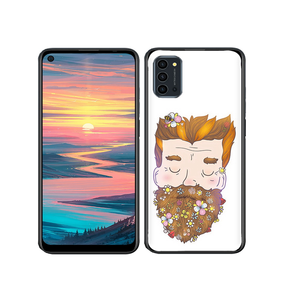 

Чехол MyPads Tocco для Oukitel K9 Pro мужчина с цветами в бороде, Прозрачный, Tocco