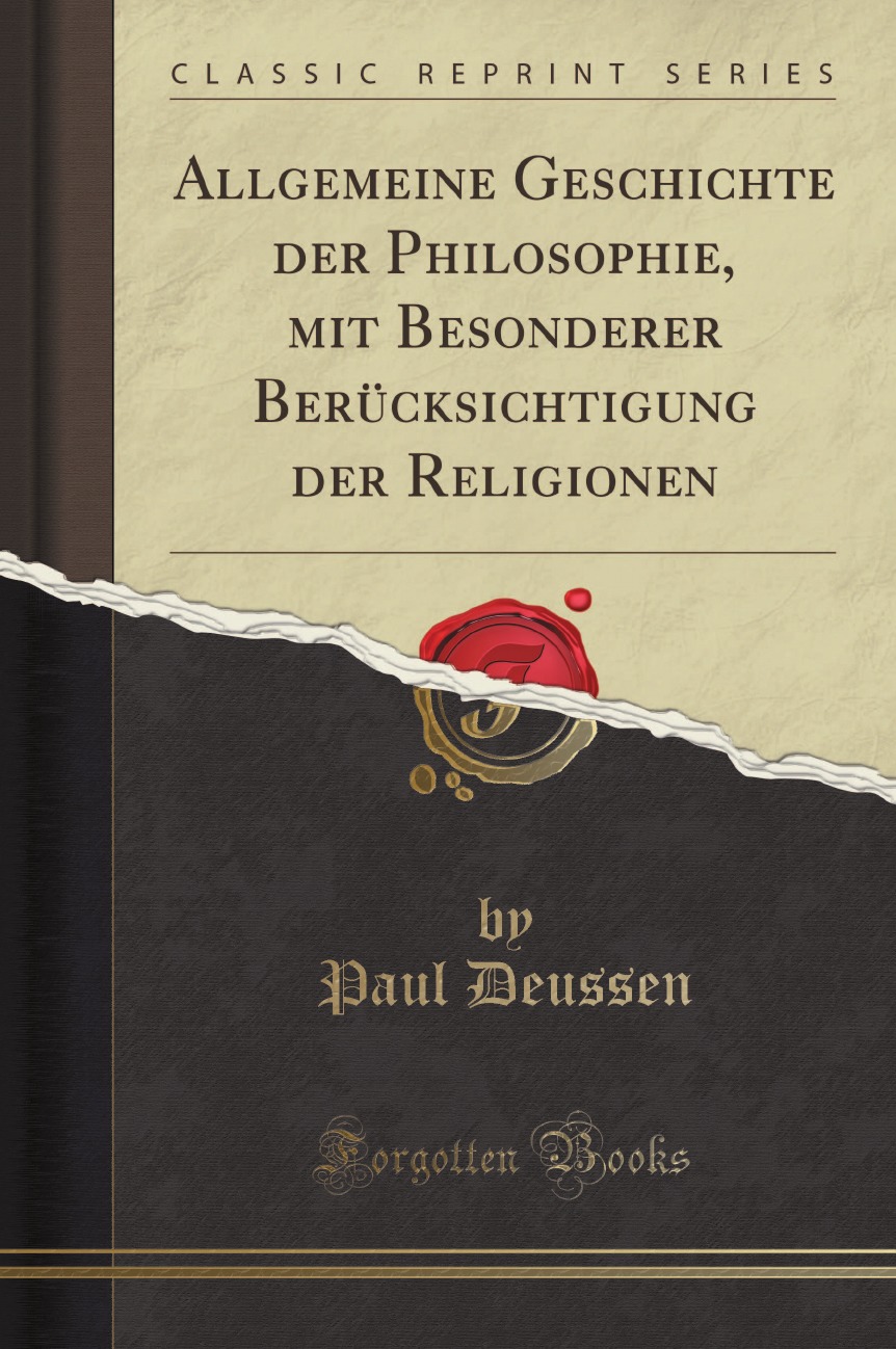 

Allgemeine Geschichte der Philosophie, mit Besonderer Berucksichtigung der Religionen