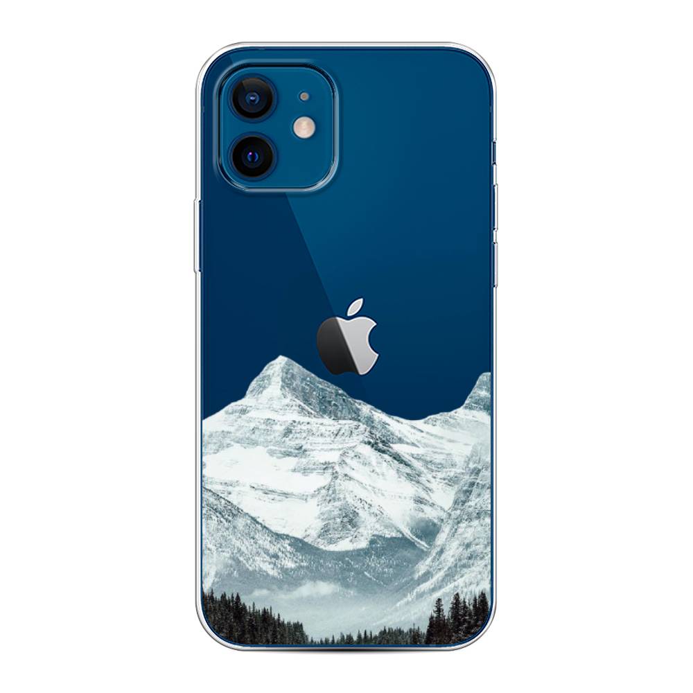 

Чехол на Apple iPhone 12/12 Pro "Горы арт 1", Белый;зеленый, 12550-2