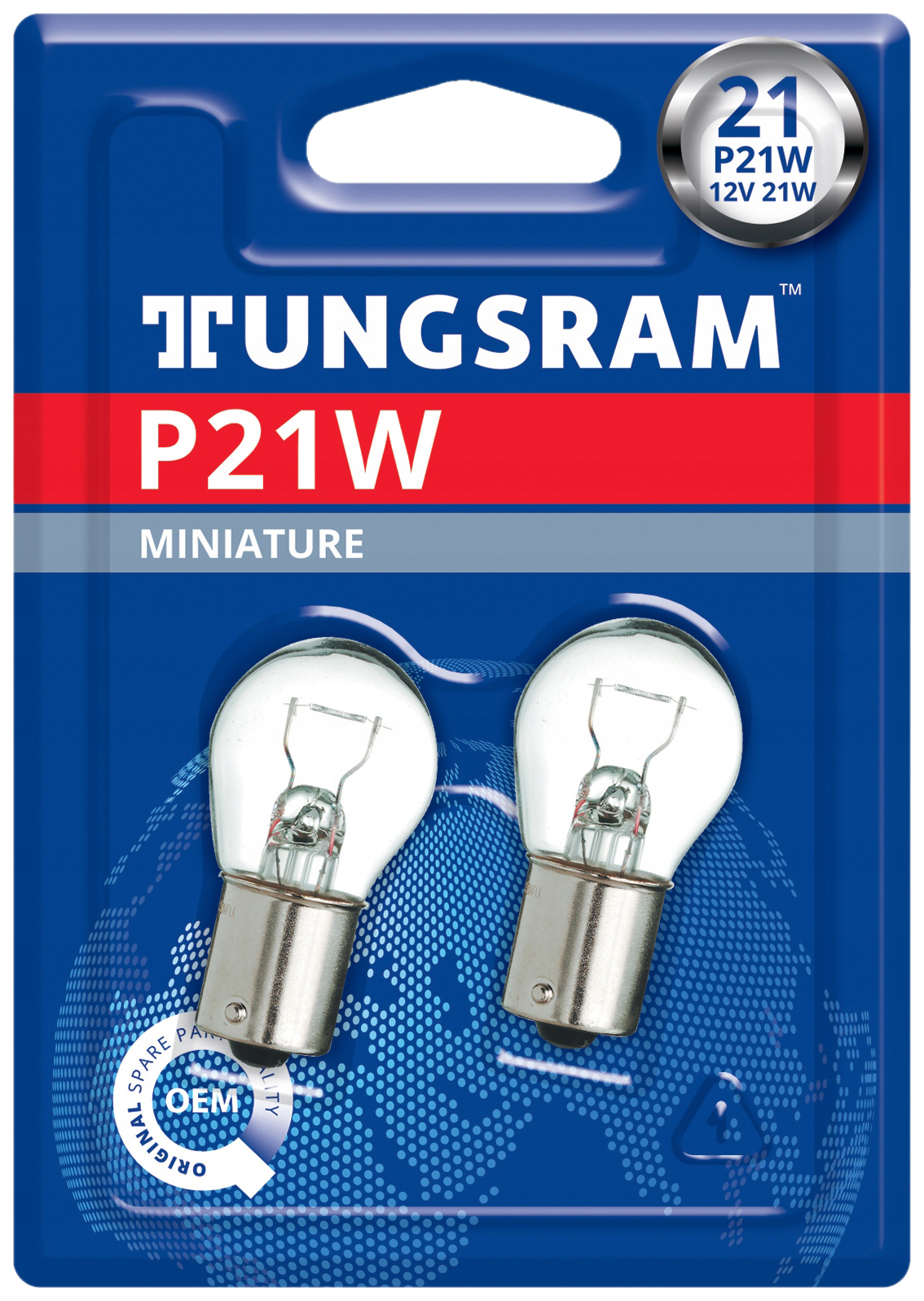 фото Лампа накаливания p21w 12v-21w (ba15s) (блистер 2шт.) 93088856 tungsram