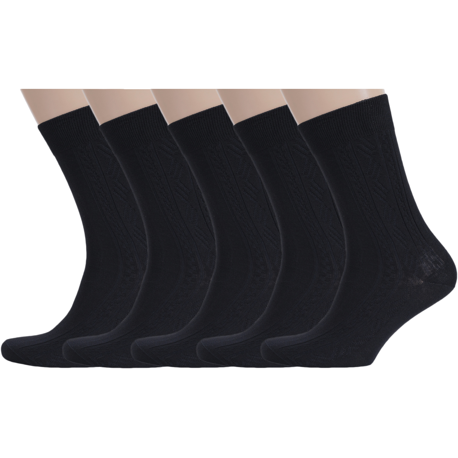 

Комплект носков мужских Rusocks 5-М-340/1 черных 25, Черный, 5-М-340/1
