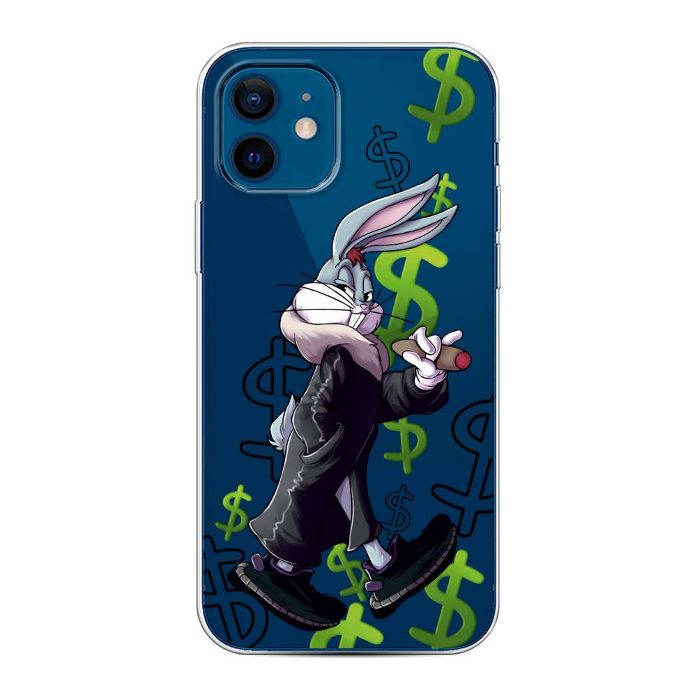 

Чехол на Apple iPhone 12/12 Pro "Rich Bugs Bunny", Зеленый;черный;голубой, 12550-6