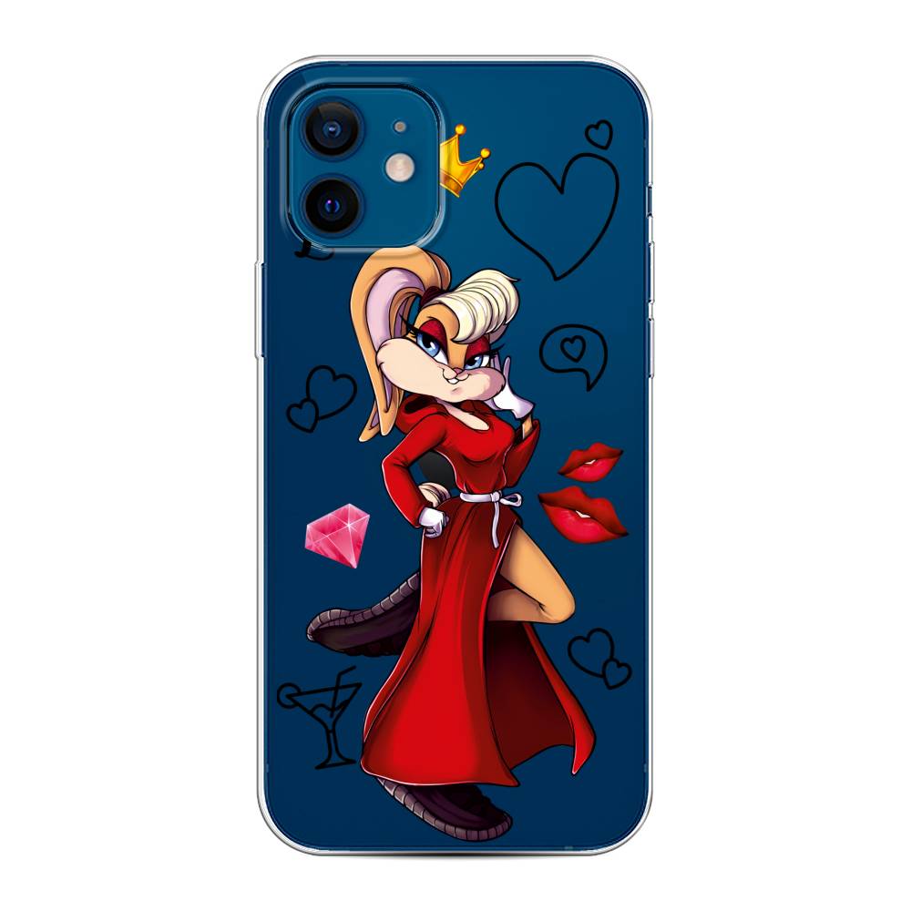 

Чехол на Apple iPhone 12/12 Pro "Rich Lola Bunny", Красный;бежевый;оранжевый, 12550-6