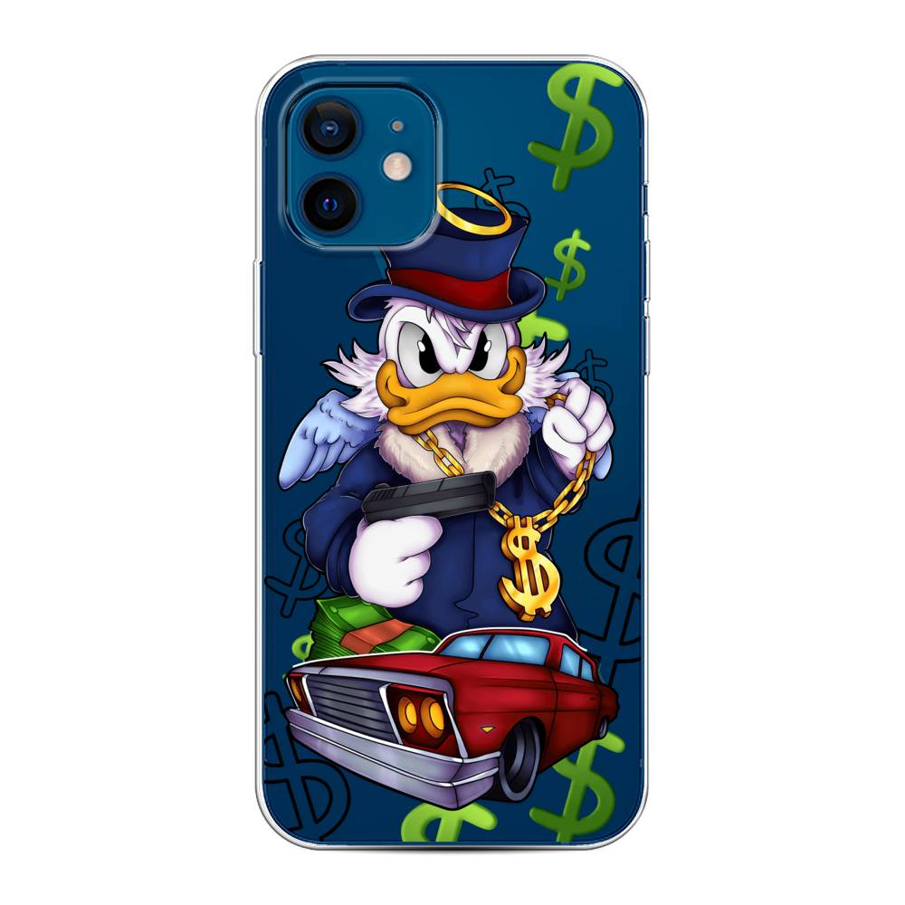 

Чехол на Apple iPhone 12/12 Pro "Scrooge McDuck with a Gold Chain", Красный;синий;белый, 12550-6