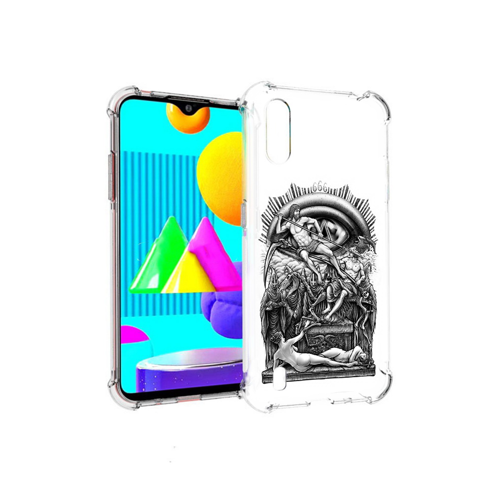 

Чехол MyPads Tocco для Samsung Galaxy M01 оракул черно белый (PT151401.486.528), Прозрачный, Tocco