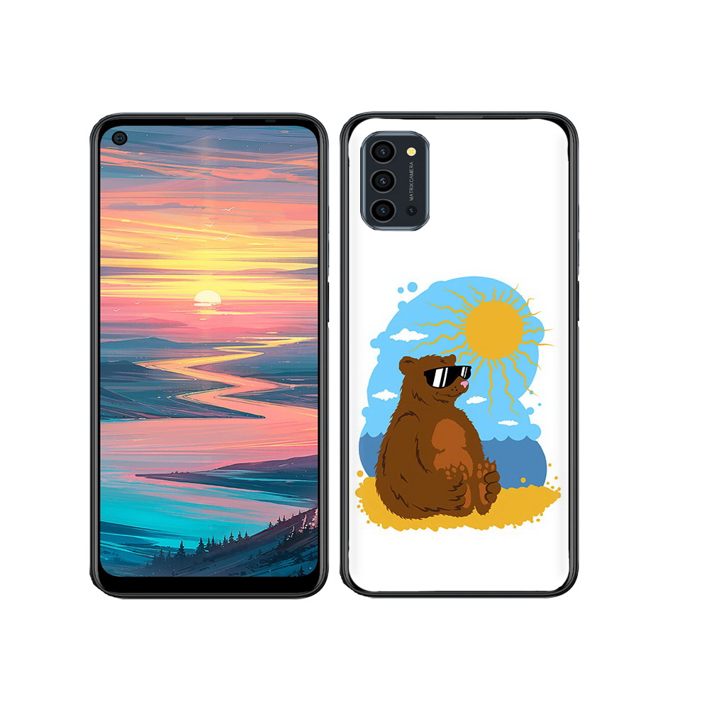 

Чехол MyPads Tocco для Oukitel K9 Pro медведь на чиле, Прозрачный, Tocco