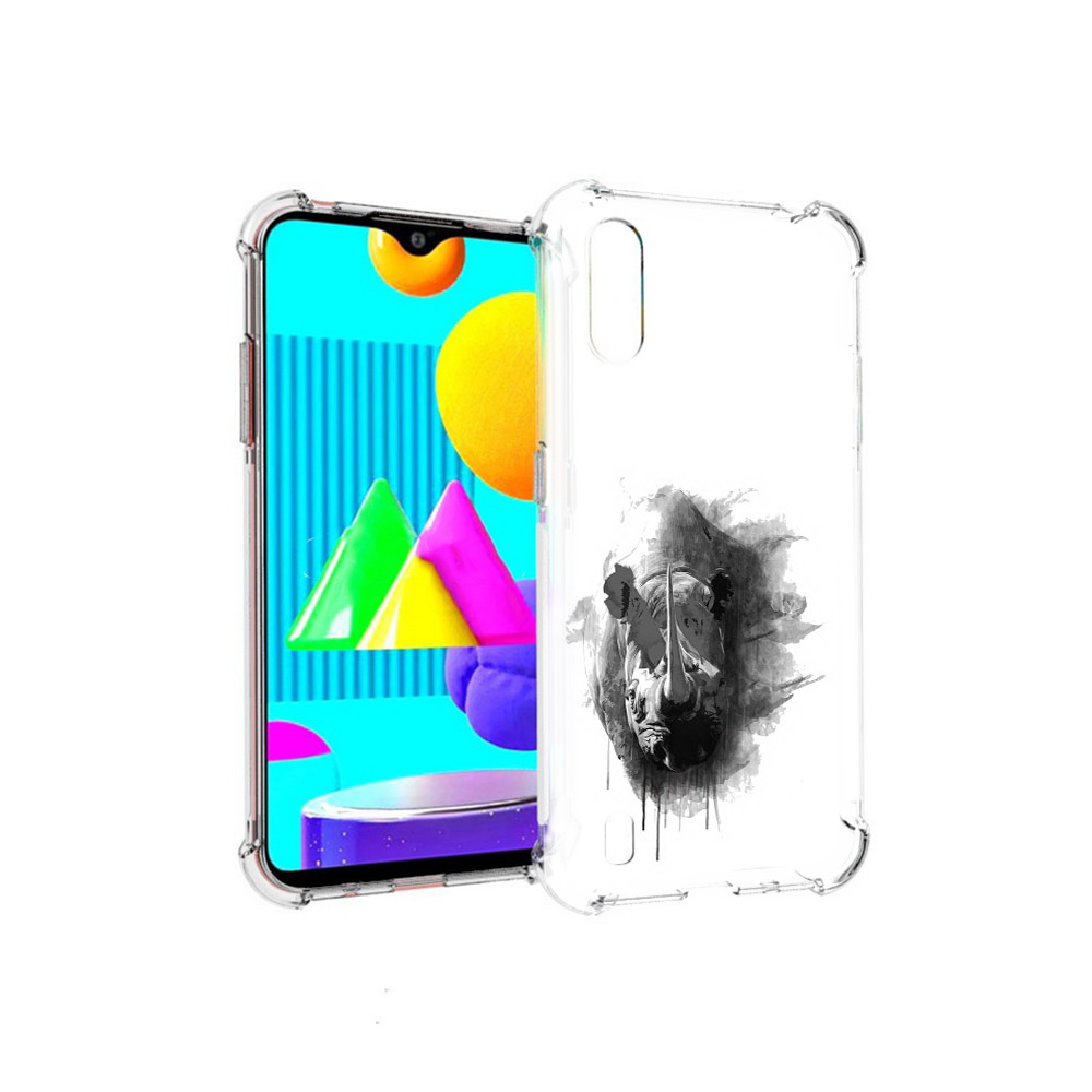 

Чехол MyPads Tocco для Samsung Galaxy M01 носорог (PT151401.486.523), Прозрачный, Tocco