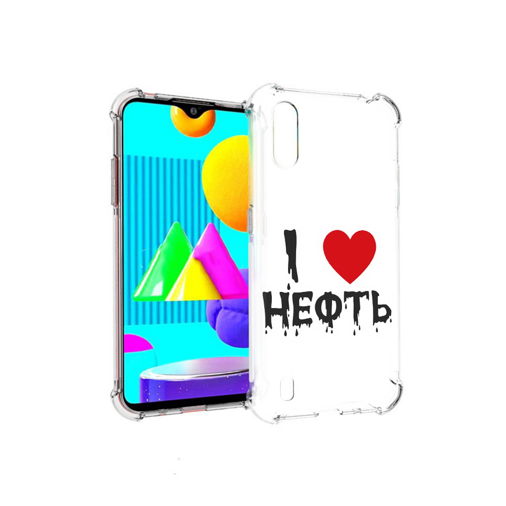 

Чехол MyPads Tocco для Samsung Galaxy M01 нефть (PT151401.486.522), Прозрачный, Tocco