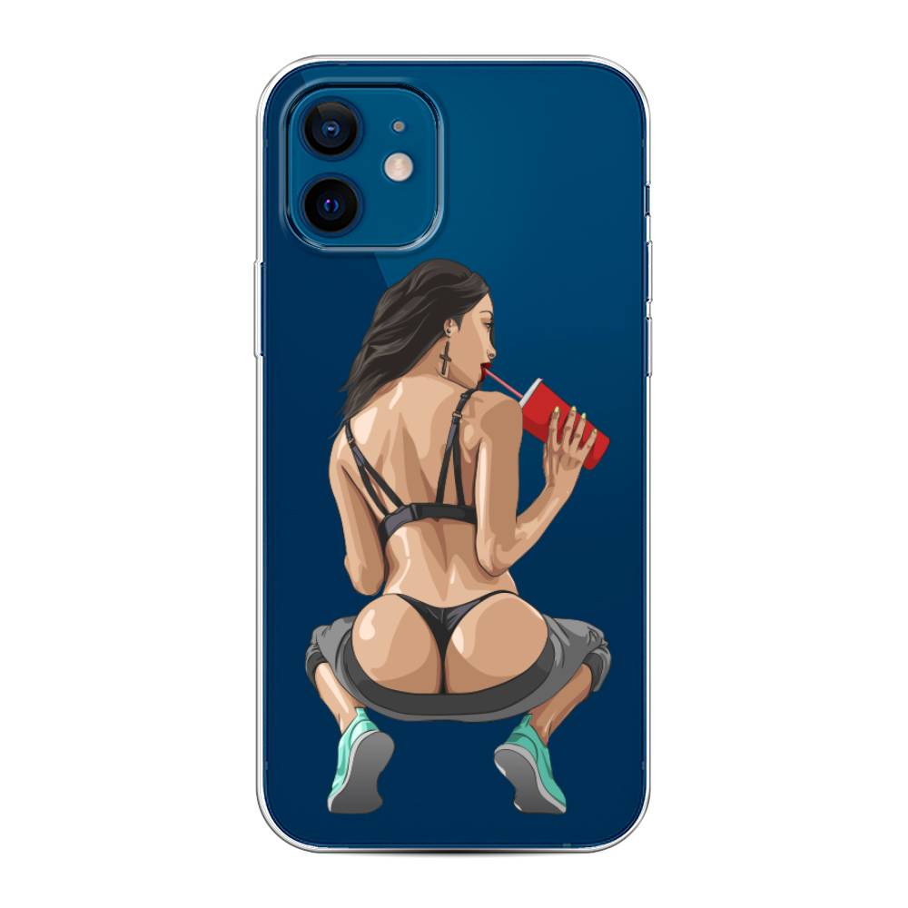 

Чехол на Apple iPhone 12/12 Pro "Сочные булочки", Бежевый;красный;черный, 12550-6