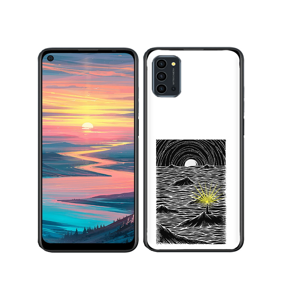

Чехол MyPads Tocco для Oukitel K9 Pro маяк в черно белом море, Прозрачный, Tocco